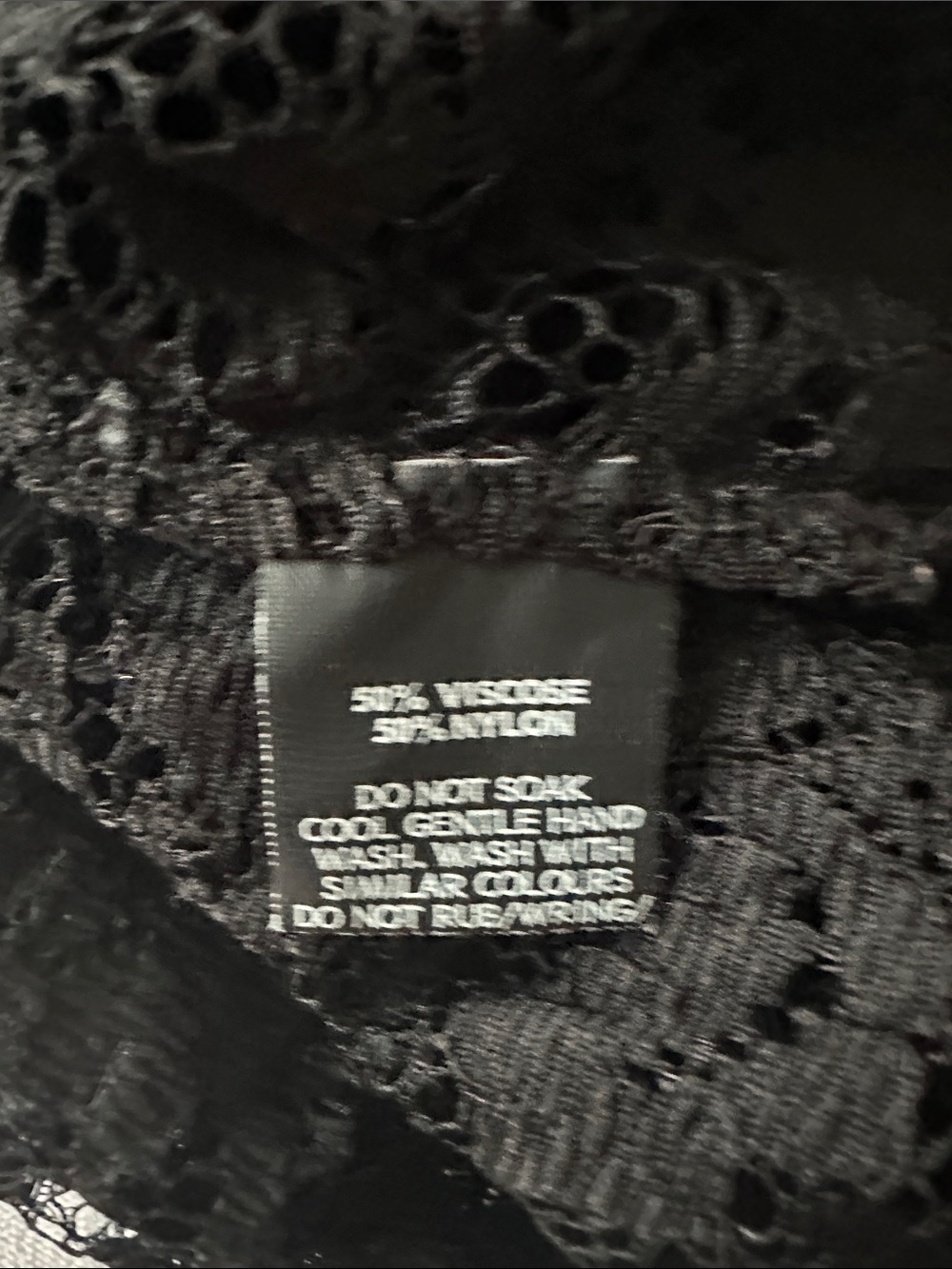 Black Lace Overlay Cap-Sleeve Top - Picture 4 of 8